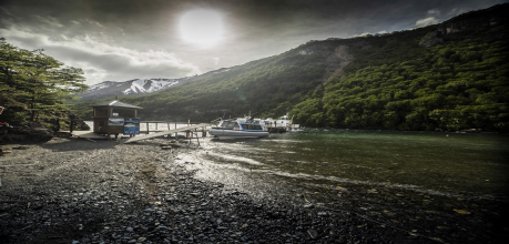 Lago del Desierto con Glaciar Vespignani